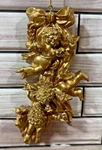 Vintage Xl Gold Cupid Cherub Angels Christmas Tree Ornament Retro Ceramic. Fixed Price $8.00.