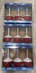 Rare Htf 3 Sets Sienna Pathway Driveway Markers 9 Tall 4.5 Wide Nib Red White. Fixed Price $150.00.