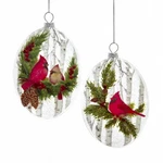 Cardinals Glass Ornaments. Fixed Price $18.95.