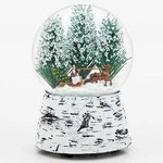 Roman Horse Sleigh Snow 5.5 Inch Resin Musical Glitterdome Water Globe Plays .... Fixed Price $16.13.