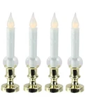 Northlight Set Of 4 8.5" Led Flickering Window Christmas Lamp With Timer. Fixed Price $38.00.