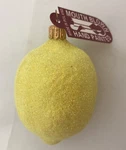 Pinnacle Peak Lemon Fruit Polish Glass Christmas Ornament Decoration. Fixed Price $19.95.