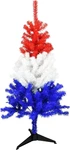Red White And Blue Patriotic Christmas 4 Foot Tall Tree - In July. Fixed Price $65.79.