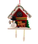 Christian Ulbricht Ornament Snowman With Red Cuckoo 10-0468. Fixed Price $44.95.