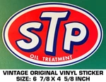 Stp Oil Treatment - Vintage Original Vinyl Decal Sticker Racing Engine. Fixed Price $9.47.