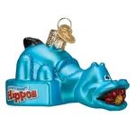 Old World Christmas Hungry Hippos Glass Ornament Free Box 3.5 Inch Blue. Fixed Price $17.98.