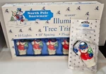 Santa's Best Ez Light Illuminated Tree Trimmer Set--north Pole Snowmen + Orn. Fixed Price $16.00.
