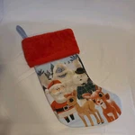 Rudolph / Misfit Toys Christmas Stocking 14" Long, Red Cuff, By Ruz. Fixed Price $5.00.