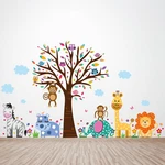 Walplus Happy Zoo Animals Kids Children Cartoon Wall Stickers Nursery Room Decor. Fixed Price $19.95.
