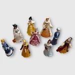 Vintage Franklin Mint Nine Queens Miniature Porcelain Figurine 1983 Set Of. Fixed Price $95.00.