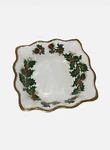 Queens Rosina China Co Yuletide Christmas Candy Dish Fine Bone Holiday. Fixed Price $19.99.