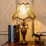 Antique Bedside Light Retro Table Lamp Wedding Celebration Fabric Desk Deco. Fixed Price $98.90.