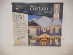 Holiday Time Indoor Outdoor Curtain Light Set 150 Clear New Box. Fixed Price $14.95.