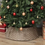 Homcom 27 Inch Rustic Christmas Tree Collar, Plastic Woven Base Cover. Fixed Price $52.99.