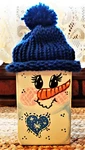 Distressed Rustic Wood Block Snowman Shelf Sitter Winter Christmas Holiday Decor. Fixed Price $13.99.