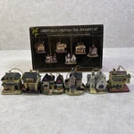 Vintage Set Of 6 Liberty Falls Miniature House Christmas Tree Ornaments Box. Fixed Price $12.00.