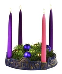 Abbey Gift Journey To Bethlehem Resin Advent Wreath W/candle Set, Multi. Fixed Price $56.99.