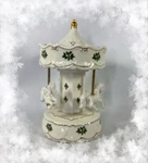 Jc Penney Home Collection Musical Ivory Porcelain Wind Up Holiday Carousel. Fixed Price $55.99.