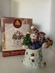 Ceramic Snowman Tea Light Candle Holder By Enchanted Forest Christmas. Fixed Price $19.96.