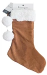 Nwt Ugg Koolaburra Brown & White Christmas Stocking Plush Pom-poms 21. Fixed Price $9.00.