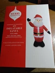 Merry Moments Inflatable Christmas Santa 4 Ft Light Up Led Holiday Decor. Fixed Price $9.00.