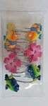 Vintage Jennifer Clark Skl Tropical Tree Frog Bathroom Shower Curtain Hook Set. Fixed Price $40.00.