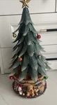 Partylite Glowing Christmas Tree, Tealight Candle Holder & Music Box P7920 2003. Fixed Price $55.00.