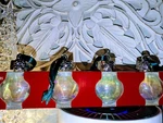At Home Christmas Ornament Shot Glasses* Really Hangs On Tree! Iridescent. Fixed Price $15.63.