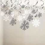 Snowflake Swirls DECORATION(30PCS), Konsait Merry Christmas Hanging.... Fixed Price $14.27.