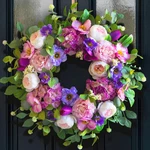 Chvista Spring Wreaths For Front Door Outside- 24 Inch Summer Blush Pink. Fixed Price $74.70.