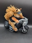Gemmy Animated Plush Squirrel Motorcycle Born Be Wild 11" Works Dad Father's. Fixed Price $19.99.