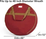 Covermates Keepsakes 48IN Wreath Storage Bag Heavy-duty Polyester W/buckle Strap. Fixed Price $23.69.