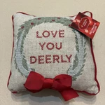 Nwt! 2018 St. Nicholas Square Decorative Christmas Pillow X9 Love You Deerly. Fixed Price $10.39.