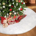 Tranquilbliss Christmas Tree Skirt, Fur Burlap Decorations, Farmh. Fixed Price $30.11.