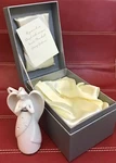 Ceramic Seek Angel Open Heart Bell Ornament Rhinestones Inspiring Traditions Nib. Fixed Price $29.88.