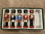 Kurt Adler (#C2237) Wooden Nutcracker Ornaments, 5" (set Of 5) -incomplete. Fixed Price $8.99.