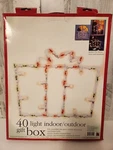 Vintage 1999 Seasonal Specialties Gift Box 40 Light Indoor/outdoor. Fixed Price $20.00.
