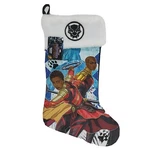 Black Panther Marvel Christmas Holiday Stocking With Okoye & Nakia Embroidered. Fixed Price $15.00.