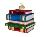 Old World Christmas - Stack Of Books Ornament 32112. Fixed Price $21.24.