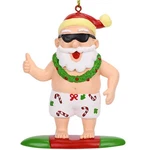 Surfing Santa Christmas Surfer Ornament. Fixed Price $27.52.