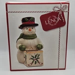 Lenox Holiday Snowman Candy Dish 7 Original Box Holly. Fixed Price $23.49.