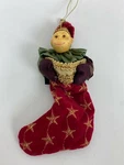 Mark Roberts Christmas Tree Hanging Ornament Monkey Stocking Red Hat Stars. Fixed Price $7.95.