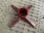 Harcohome Christmas Stand For Live Tree, Red Plastic. Fixed Price $40.00.