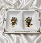 Divided Serving Dish Ps Portmeirion Studios Susan Winget "a Christmas Story". Fixed Price $39.95.