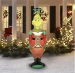 Dr. Seuss' The Grinch 885863 Giant Christmas Nutcracker Led Blow Mold Outdoor. Fixed Price $198.75.