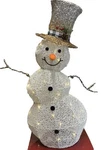 Snowman Led Light Battery Operated Enchanted Forest Christmas Decoration 32. Fixed Price $35.00.