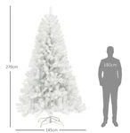 Homcom 9FT Tall Artificial Christmas Tree, Unlit Xmas With 2132 Branch Tips. Fixed Price $228.01.