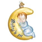 Old World Christmas Glass Ornament, Baby's 1ST, Dreamtime Boy (with Owc Box). Fixed Price $18.78.
