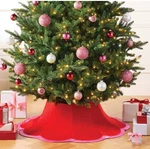 Christmas Tree Stand Collar With Scalloped Satin Edge Red/pink - Wondershop. Fixed Price $26.99.