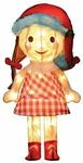 Productworks 24-INCH Pre-lit 3D Misfit Sally Santa Hat Christmas Yard Decor. Fixed Price $71.99.